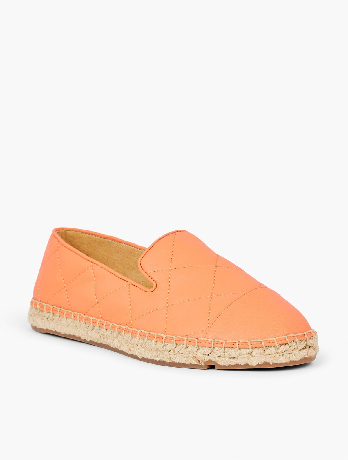 IZZY QUILTED ESPADRILLE FLATS - NAPPA LEATHER | Talbots