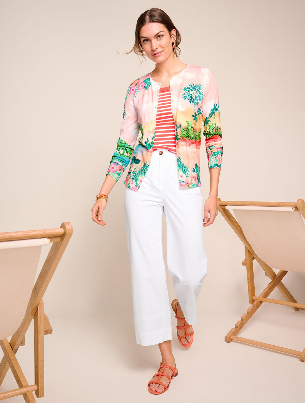 RIBBED TANK - MARTINIQUE STRIPE | Talbots