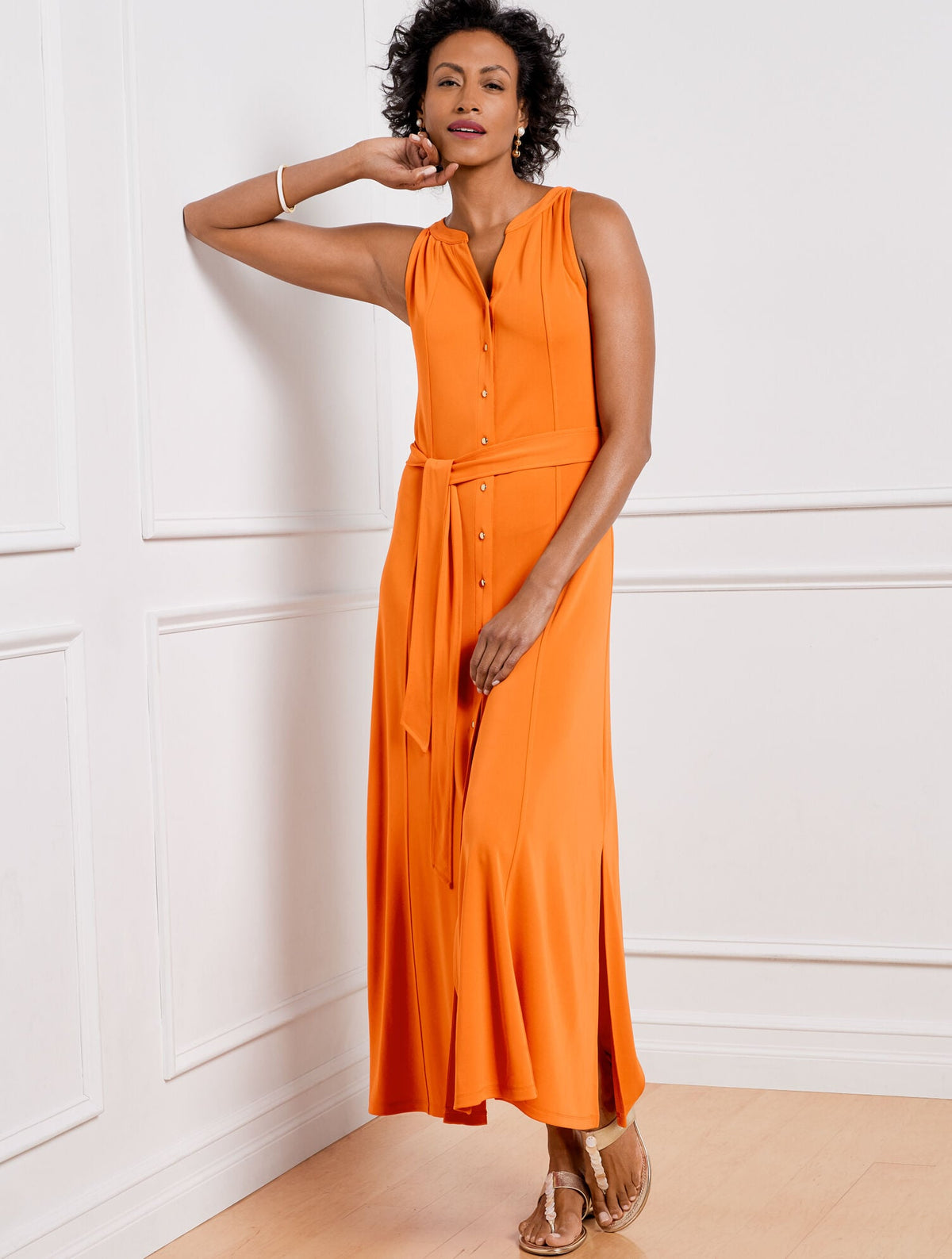 JERSEY MAXI SHIRTDRESS | Talbots