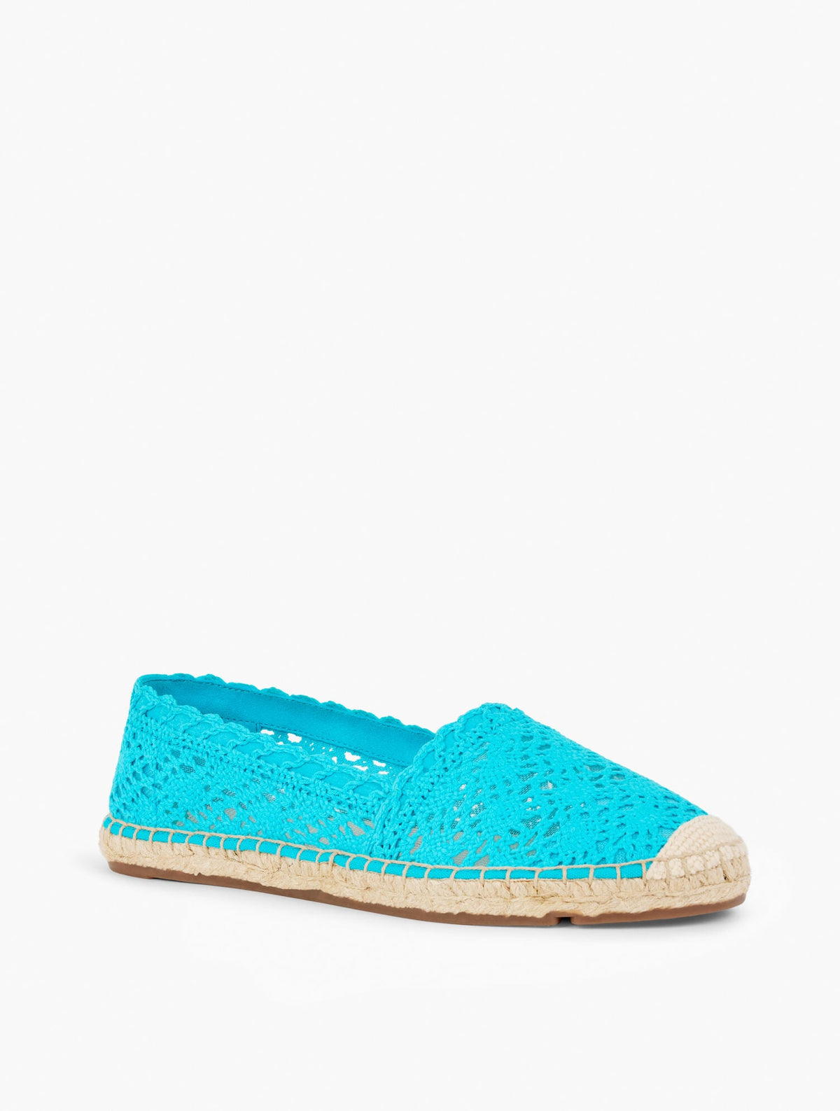 IZZY ESPADRILLE FLATS - FLORAL HONEYCOMB CROCHET | Talbots