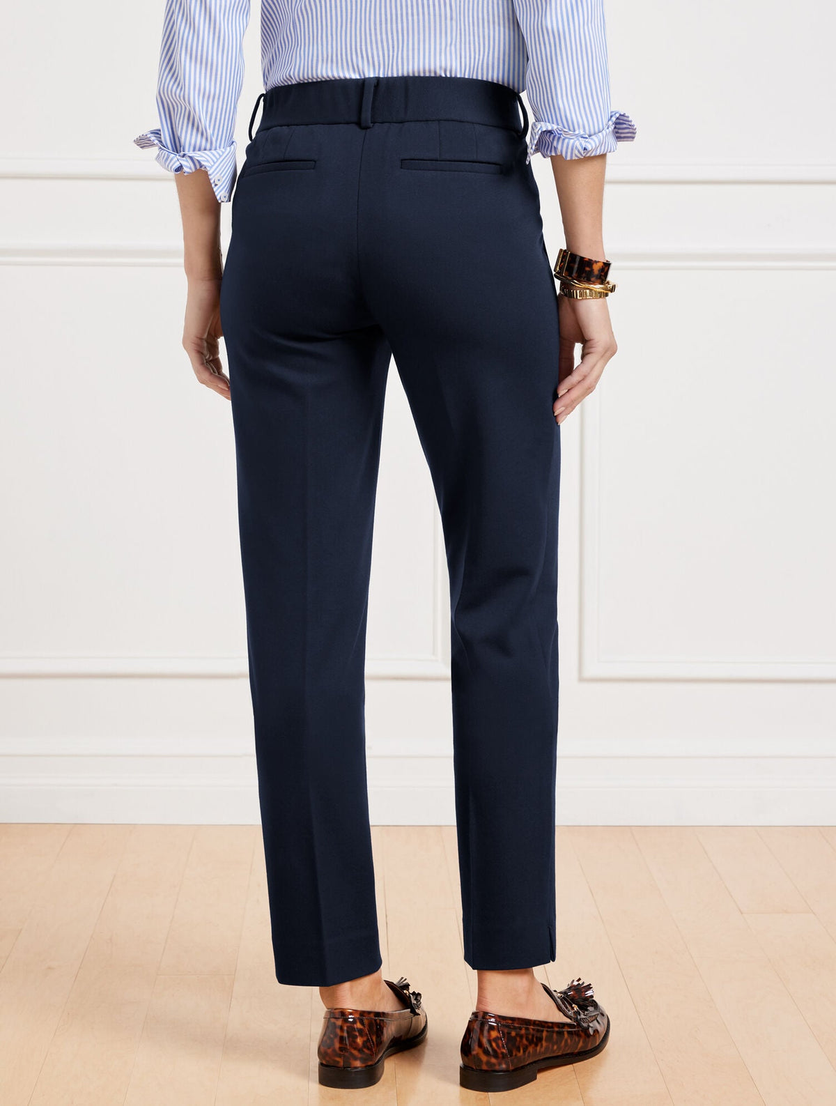 TALBOTS HAMPSHIRE STRAIGHT ANKLE PANTS - PONTE | Talbots
