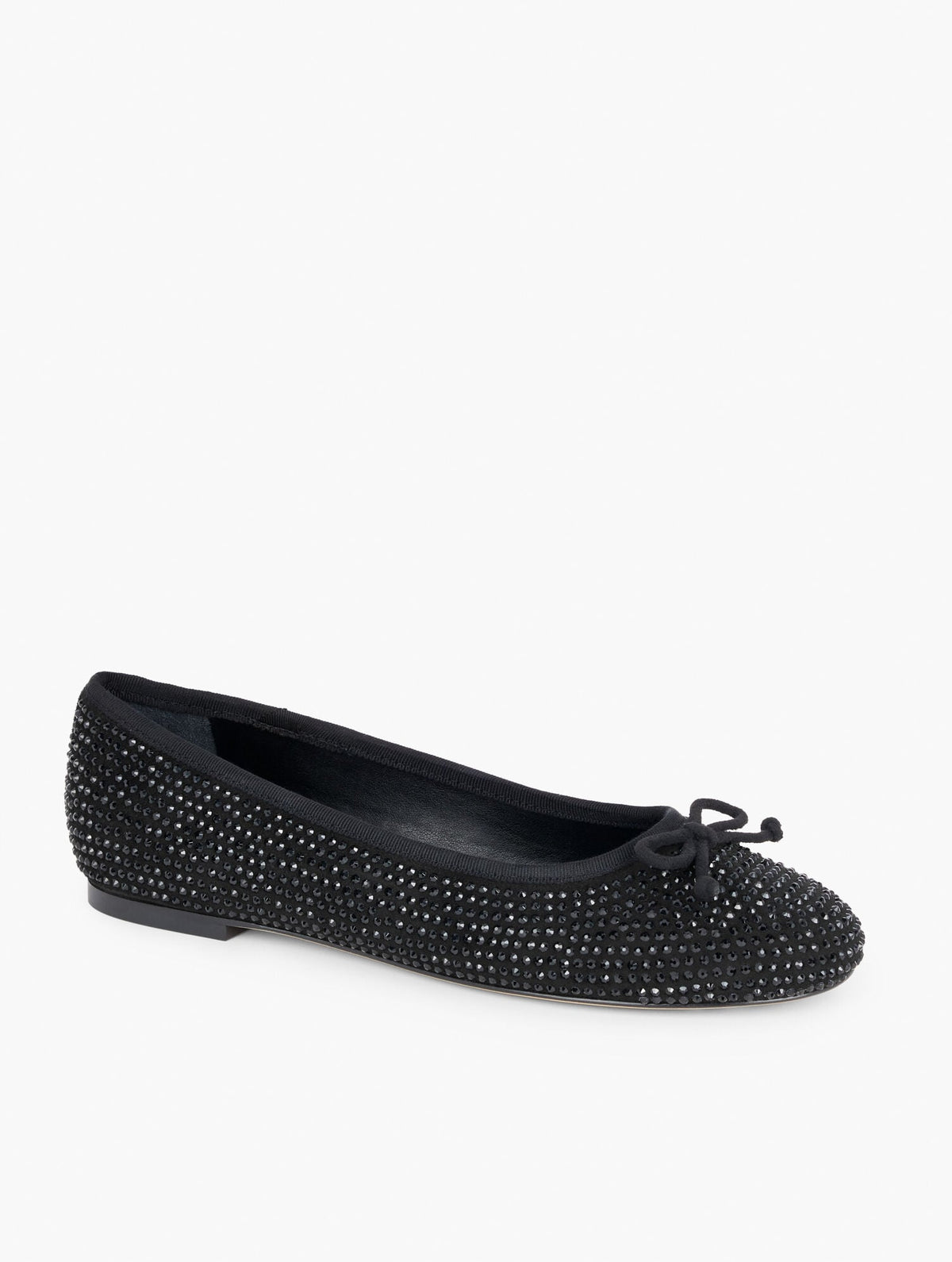 BLAIR RHINESTONE SUEDE BALLET FLATS | Talbots
