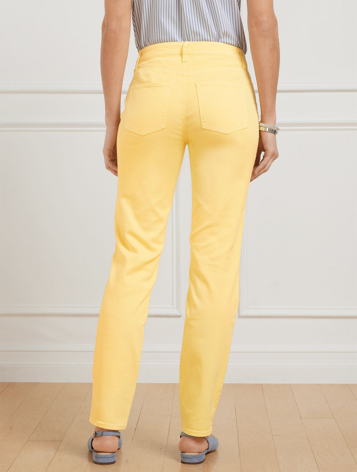 SLIM ANKLE JEANS - GARMENT DYE | Talbots