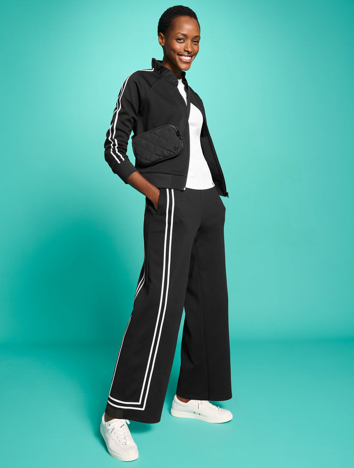 PIQUÉ RUFFLE NECK JACKET | Talbots