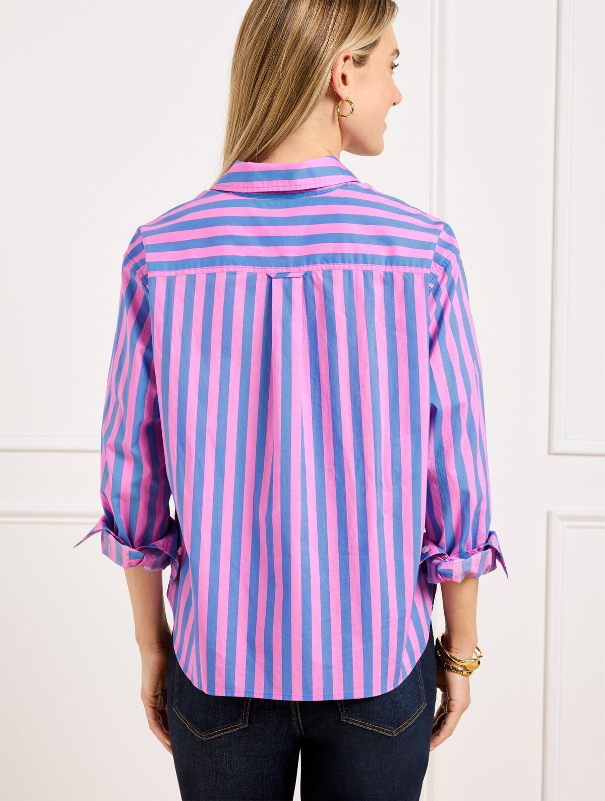 SHORT SHIRT - GARDEN STRIPE | Talbots