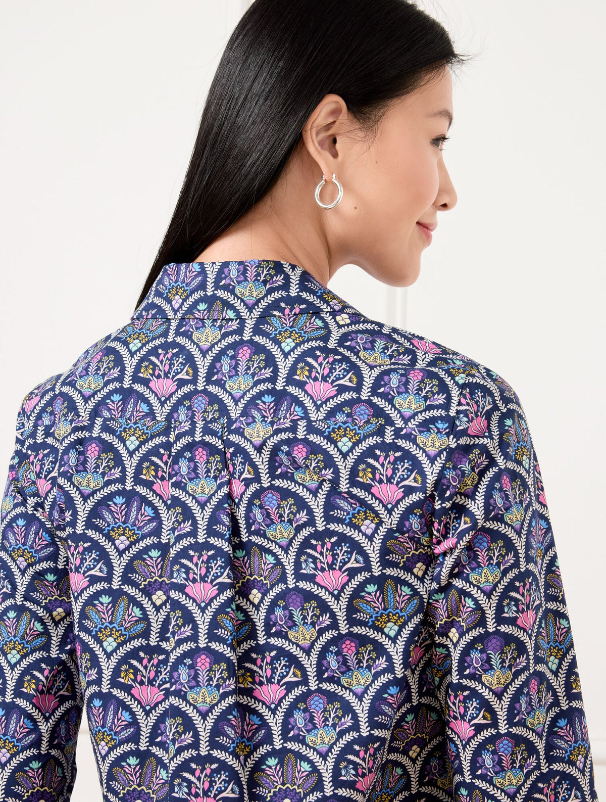 MODERN CLASSIC SHIRT - SCALLOPED FLORAL | Talbots