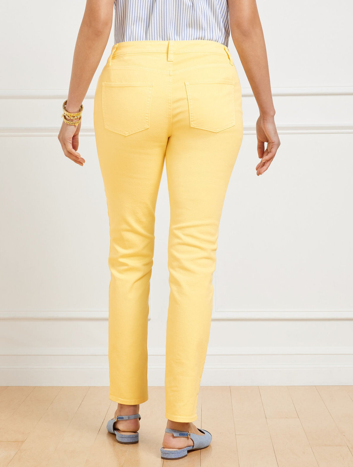 SLIM ANKLE JEANS - GARMENT DYE - CURVY FIT | Talbots