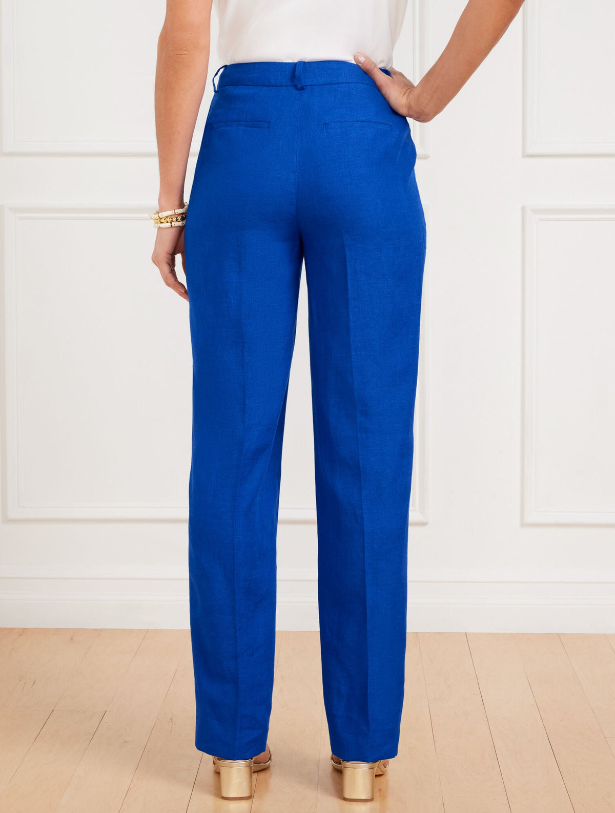TALBOTS SOUTHAMPTON STRAIGHT LEG LINEN PANTS | Talbots