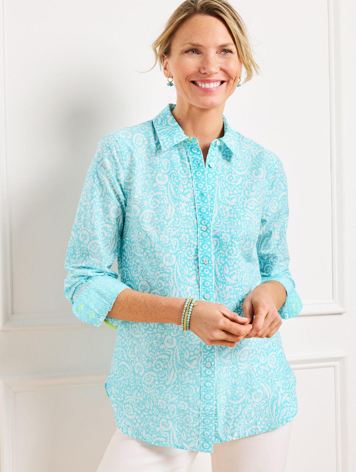 MODERN CLASSIC SHIRT - MAJESTIC PAISLEY | Talbots