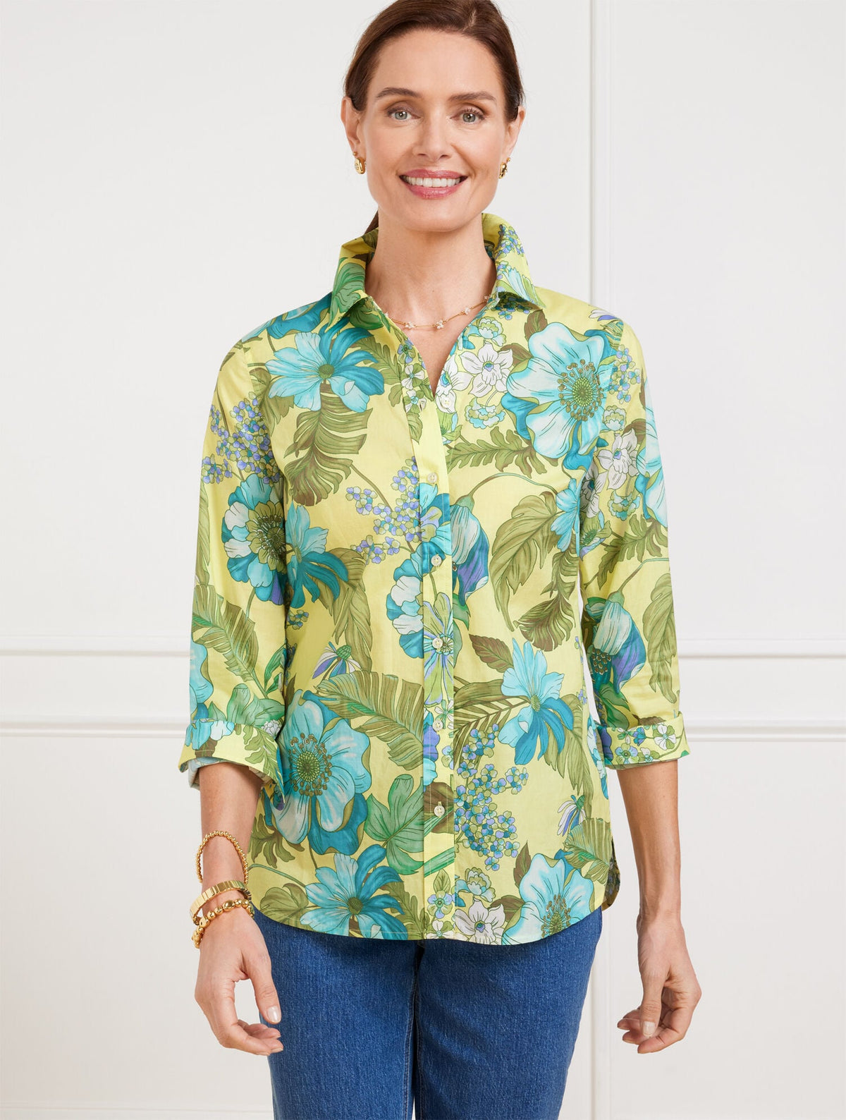 MODERN CLASSIC SHIRT - GORGEOUS BOTANICAL | Talbots