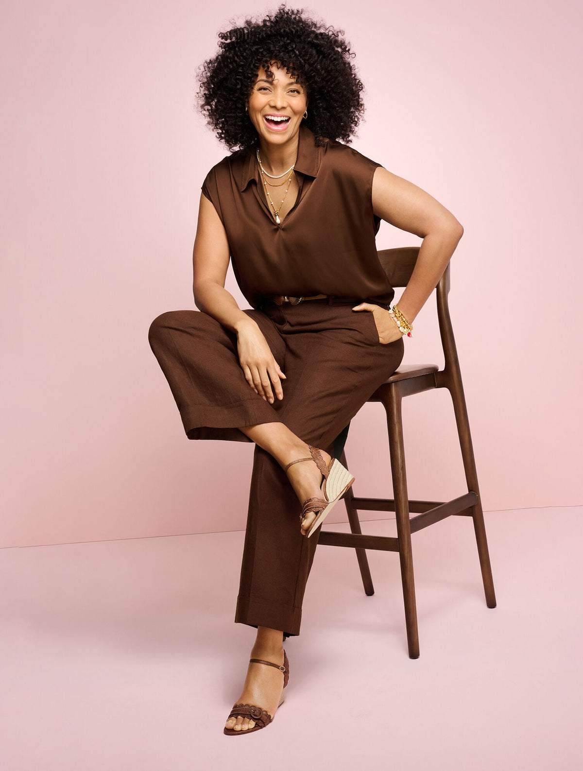 SOFT SATIN CHARMEUSE TOP | Talbots