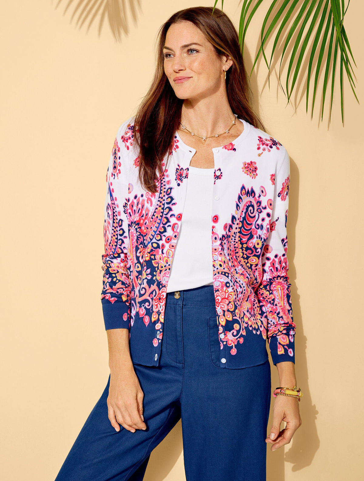CHARMING CARDIGAN - FLORAL PAISLEY | Talbots