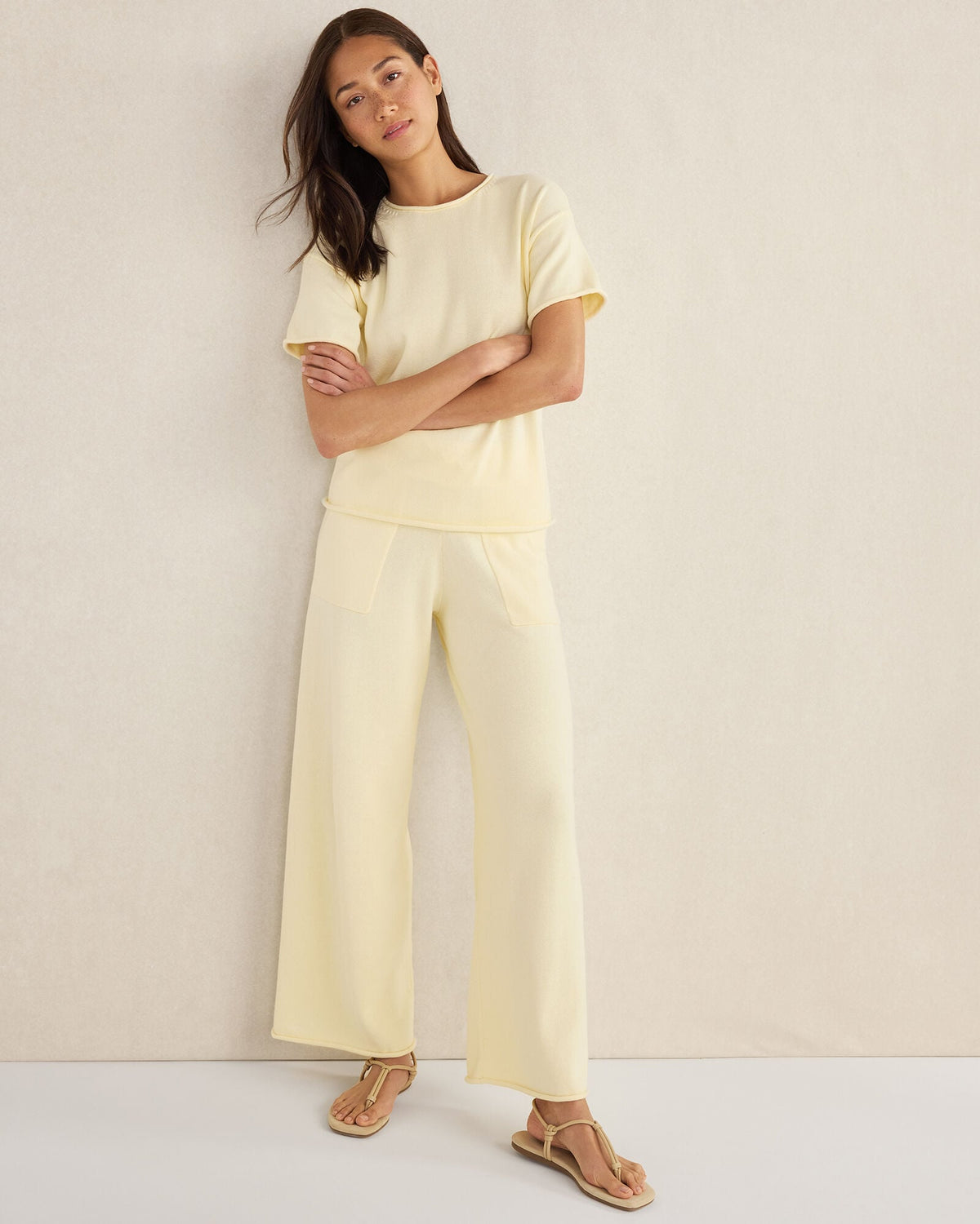 ORGANIC COTTON KNIT PANTS | Talbots