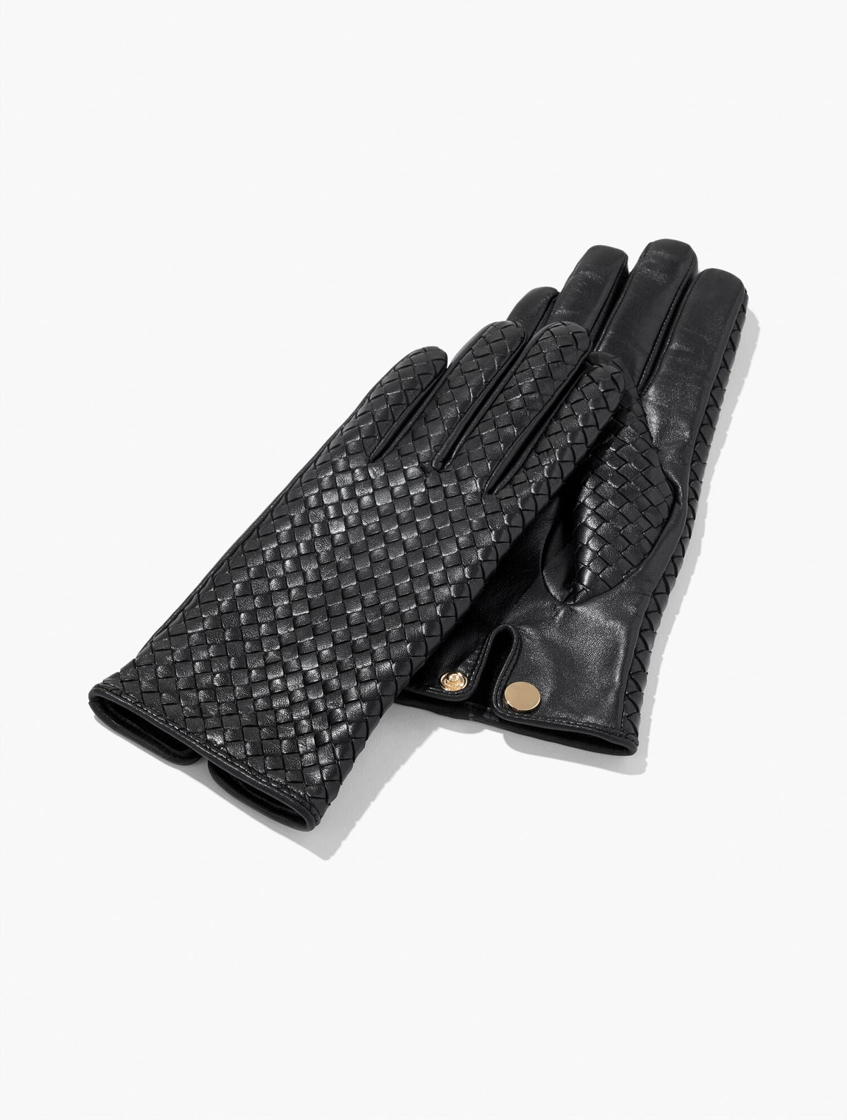 WOVEN LEATHER GLOVES | Talbots