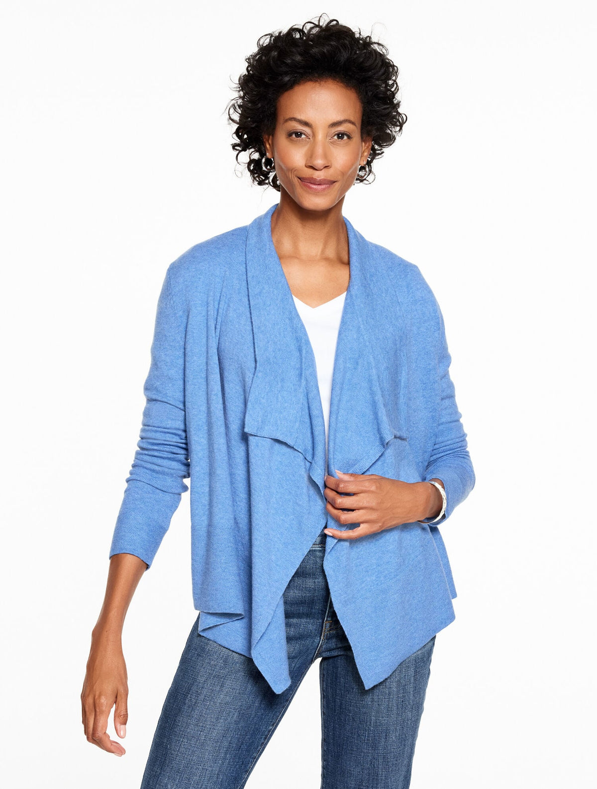 METALLIC THREADED FLYAWAY - HEATHER | Talbots