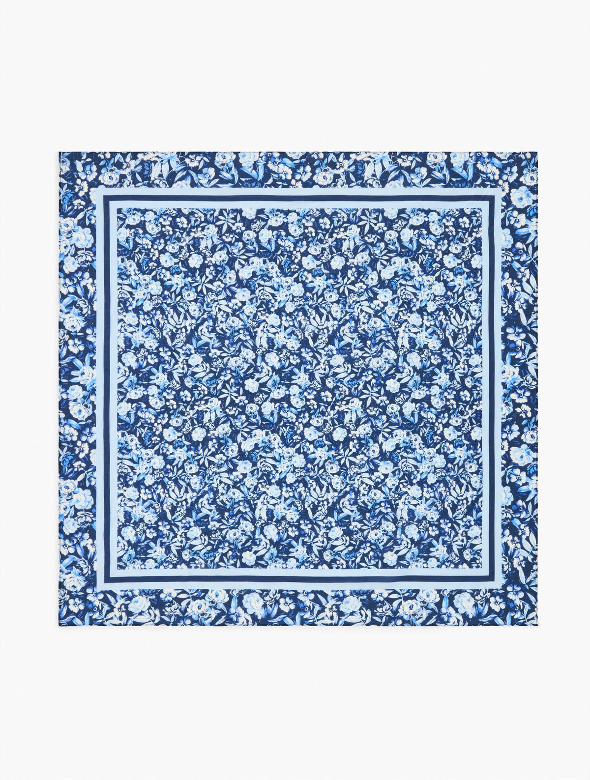 RAVISHING FLORAL SQUARE SCARF | Talbots