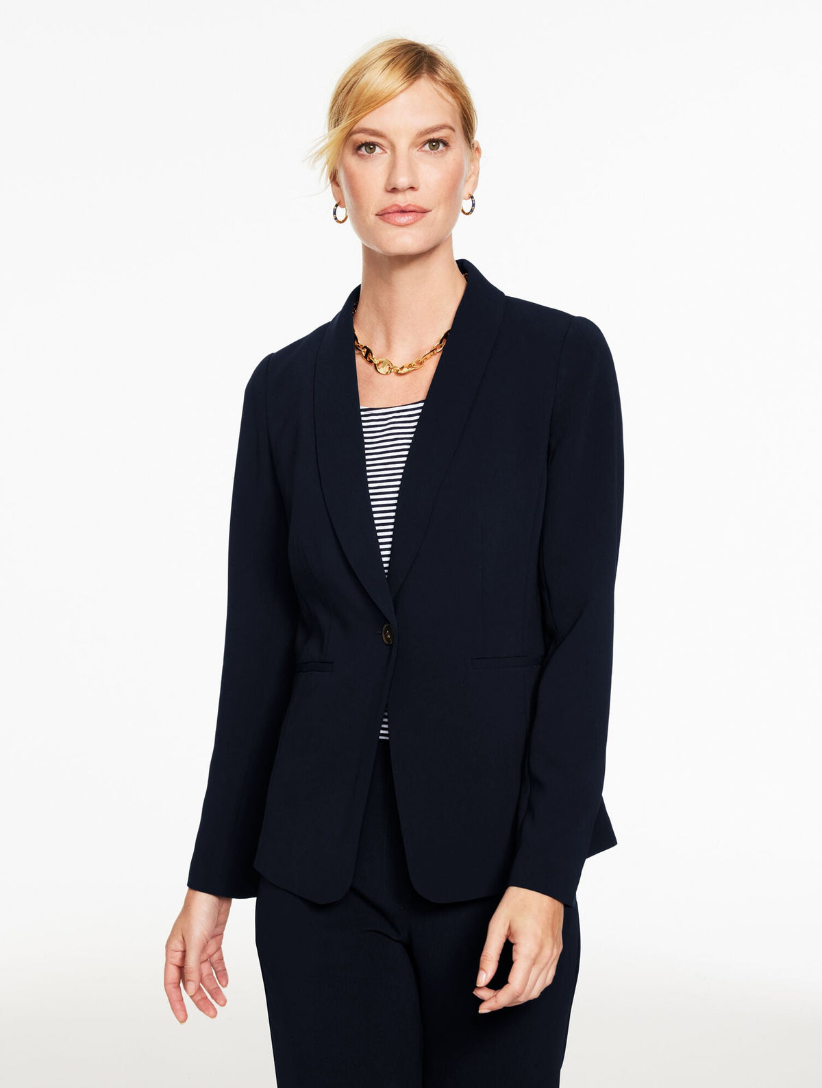 EASY TRAVEL SHAWL COLLAR JACKET | Talbots