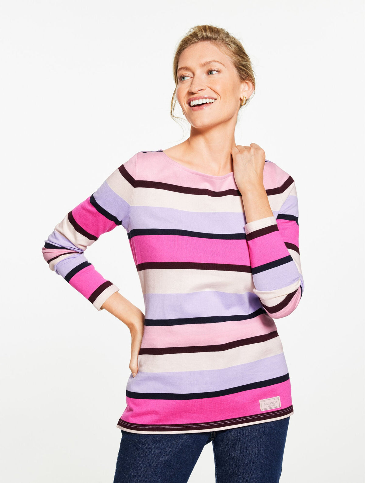 AUTHENTIC TALBOTS TEE - ICICLE STRIPE | Talbots