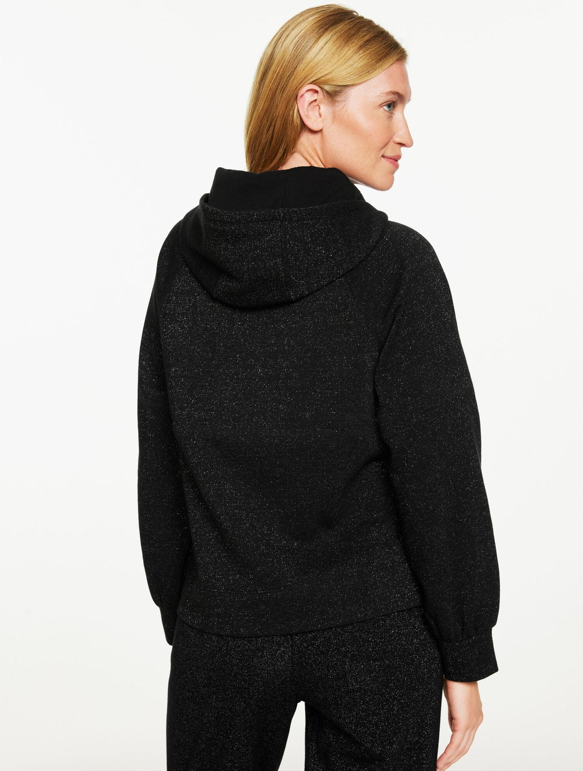 BRUSHED METALLIC HOODIE | Talbots