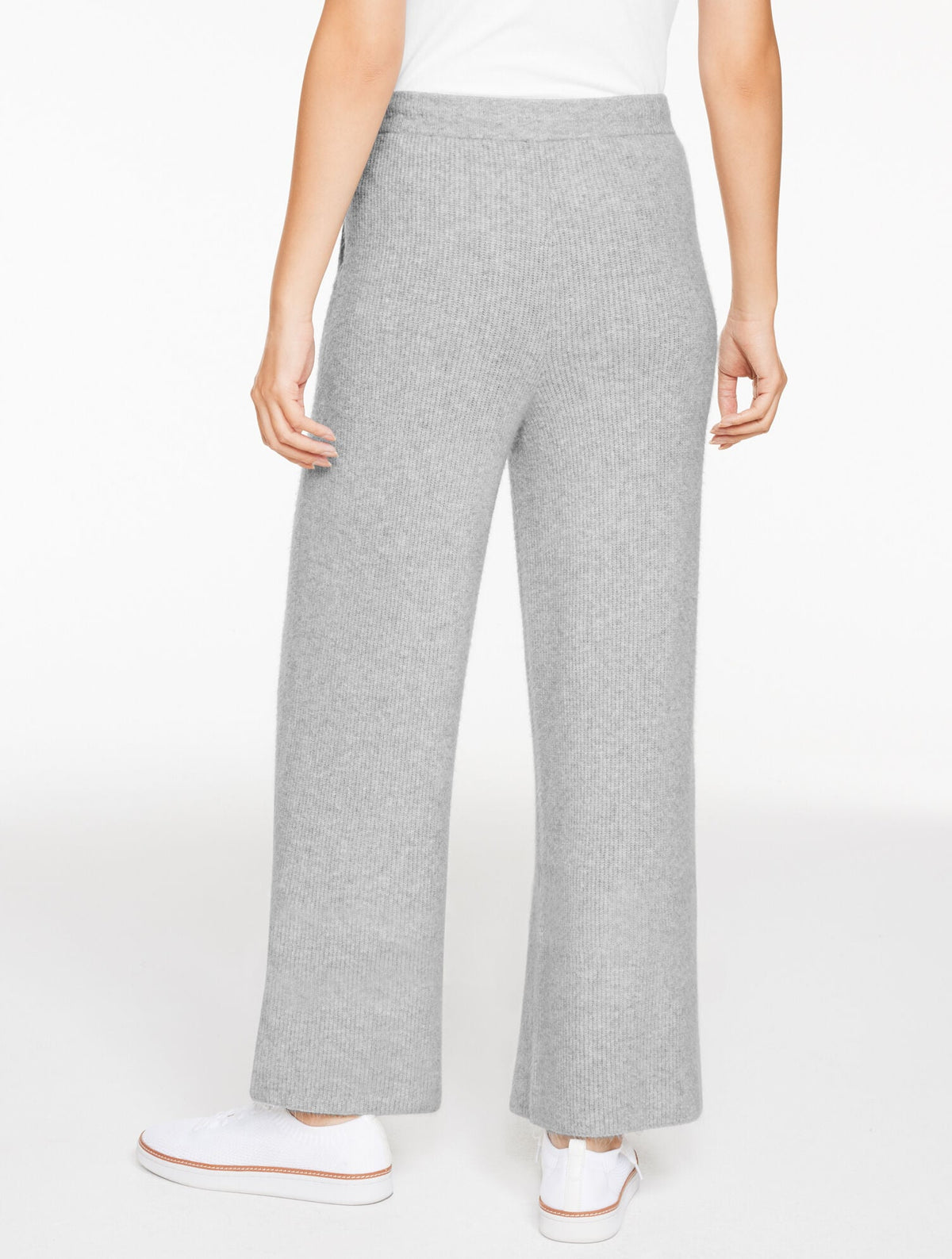 RIBBED WIDE LEG SWEATER PANTS | Talbots