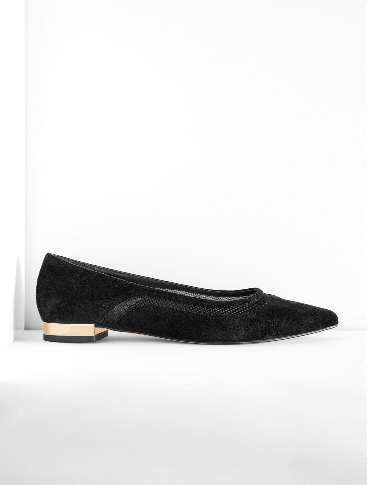 PORTIA MESH SUEDE FLATS | Talbots
