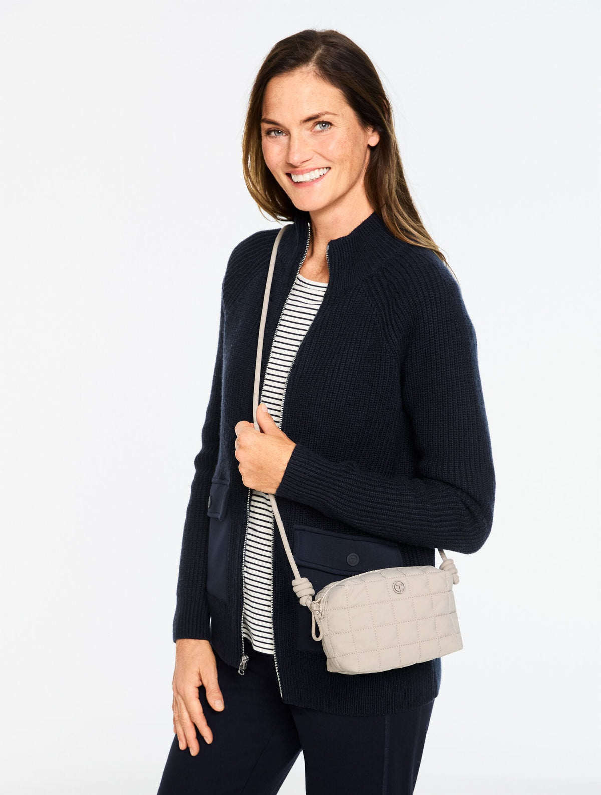 T BY TALBOTS QUILTED NYLON CROSSBODY | Talbots