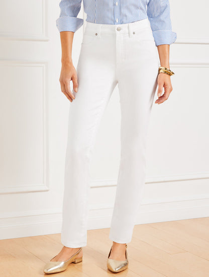 STRAIGHT-LEG JEANS - WHITE | Talbots