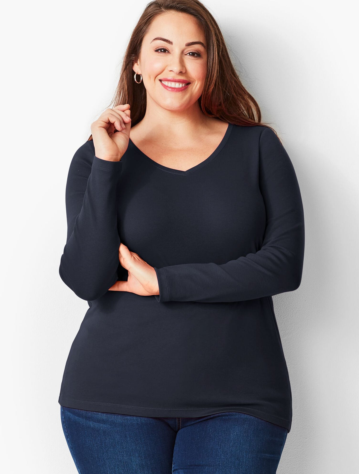 PIMA V-NECK TEE | Talbots