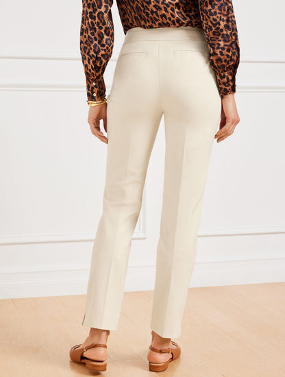 TALBOTS CHATHAM COTTON BI-STRETCH SLIM ANKLE PANTS - SOLID | Talbots