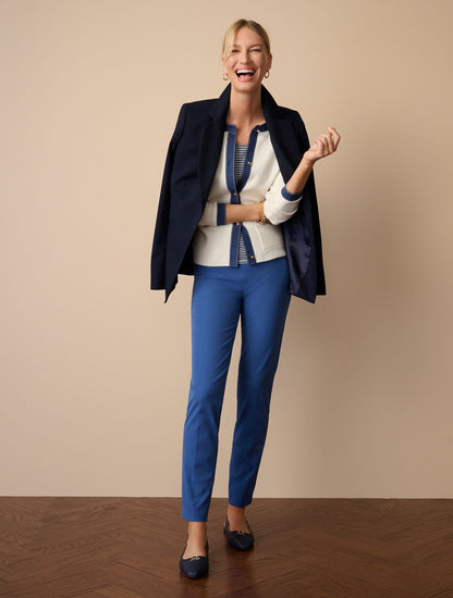 TALBOTS CHATHAM COTTON BI-STRETCH SLIM ANKLE PANTS - SOLID | Talbots