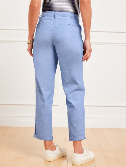 RELAXED CHINOS - NEWPORT CHAMBRAY | Talbots