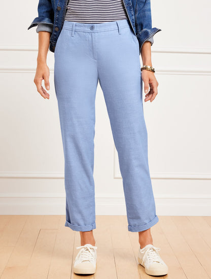 RELAXED CHINOS - NEWPORT CHAMBRAY | Talbots