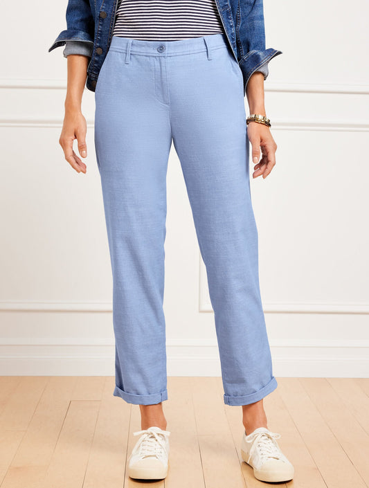 RELAXED CHINOS - NEWPORT CHAMBRAY | Talbots