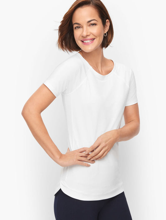 COOL SLUB ACTIVE TEE | Talbots