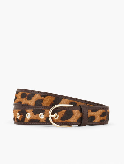CALF HAIR BELT - LEOPARD | Talbots