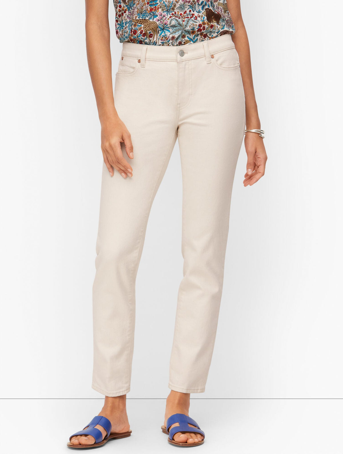 SLIM ANKLE JEANS - NATURAL | Talbots