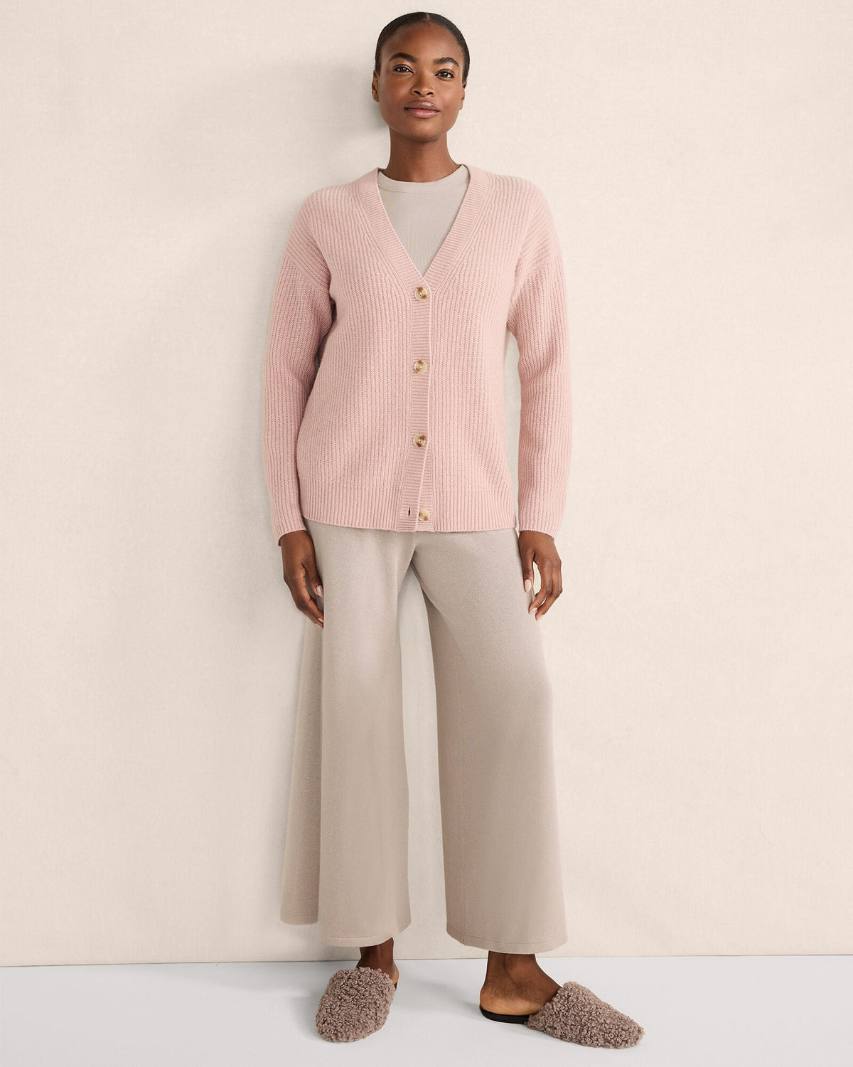 CASHMERE SHAKER STITCH CARDIGAN | Talbots