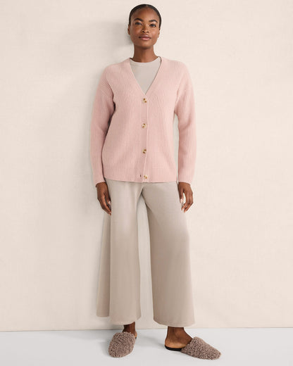 CASHMERE SHAKER STITCH CARDIGAN | Talbots