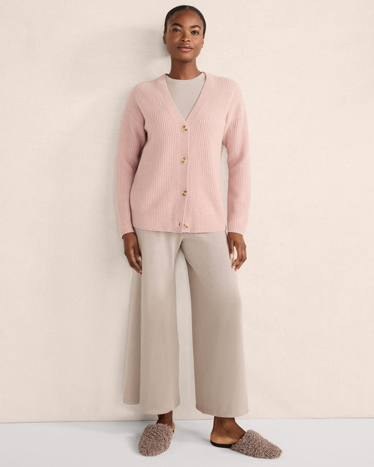 CASHMERE SHAKER STITCH CARDIGAN | Talbots