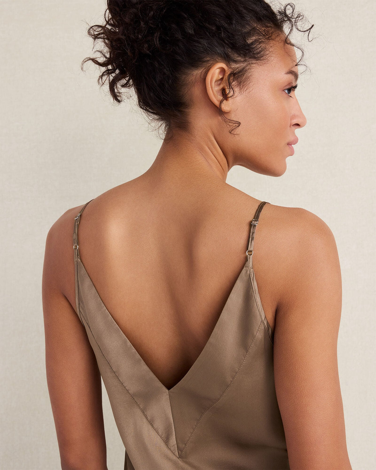 WASHABLE SILK DOUBLE V SLEEP CAMI | Talbots