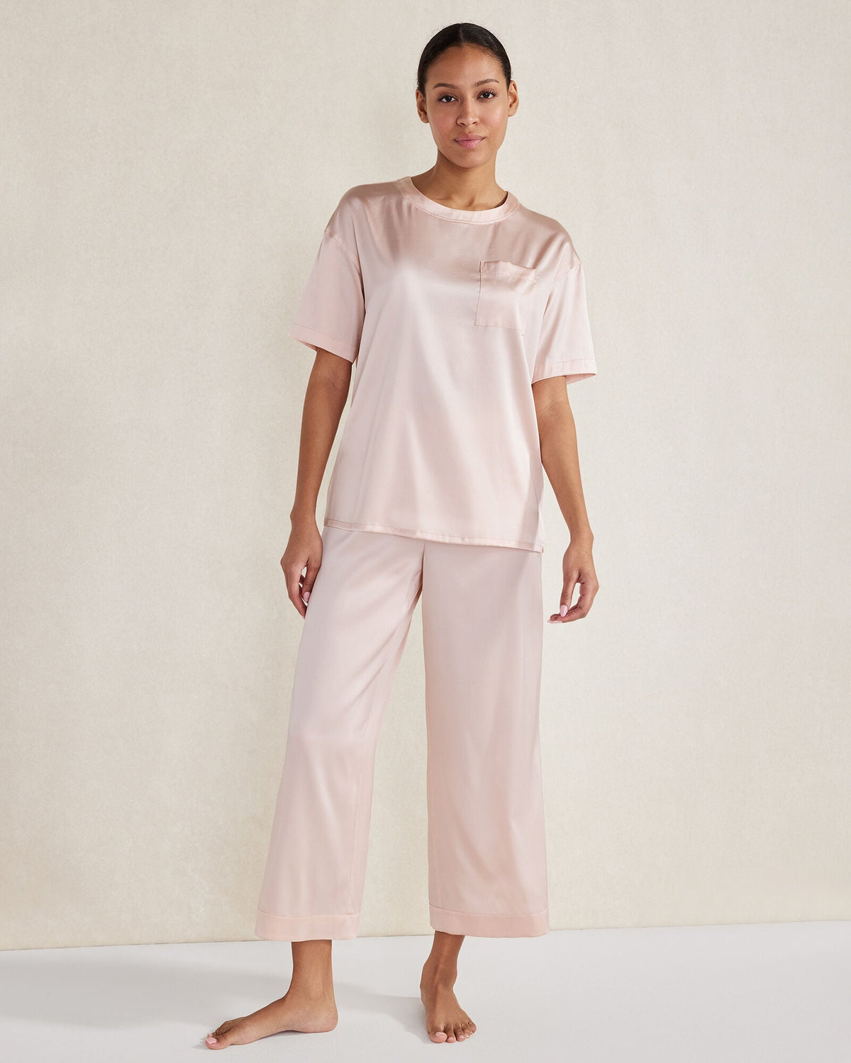 WASHABLE SILK SLEEP TOP | Talbots