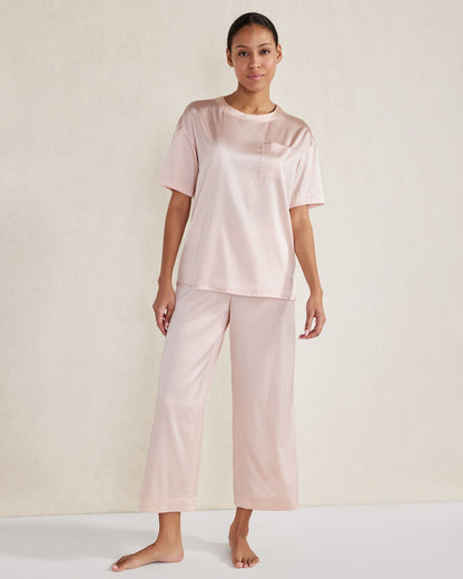 WASHABLE SILK SLEEP TOP | Talbots