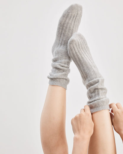 CASHMERE BLEND RIBBED SOCKS | Talbots