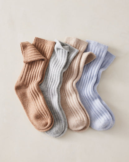 CASHMERE BLEND RIBBED SOCKS | Talbots