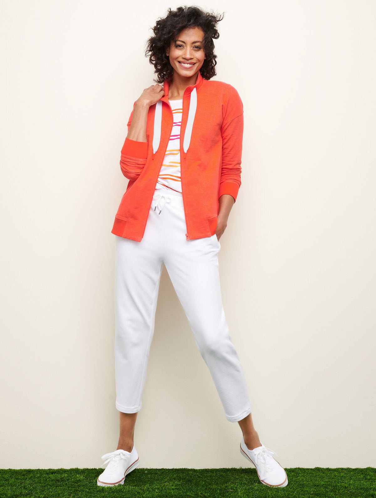 CROSS BACK TOP - BASHFUL STRIPE | Talbots