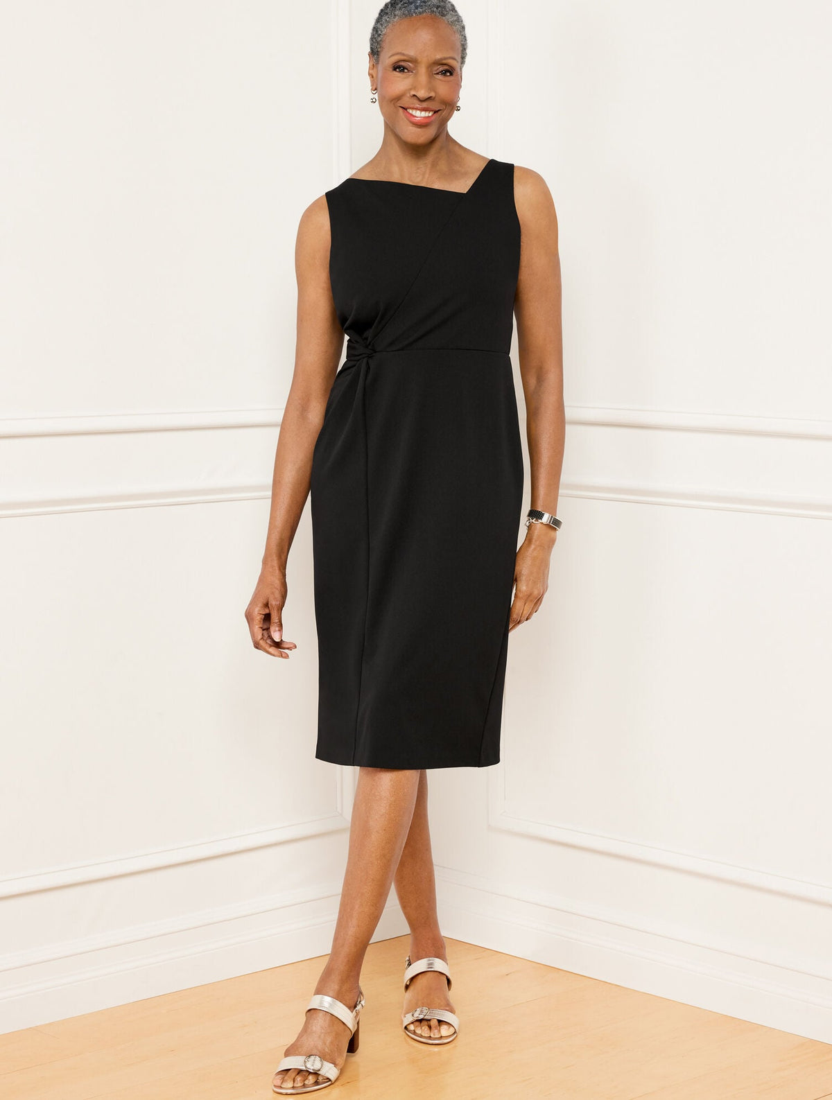 TWIST DETAIL SHEATH DRESS | Talbots