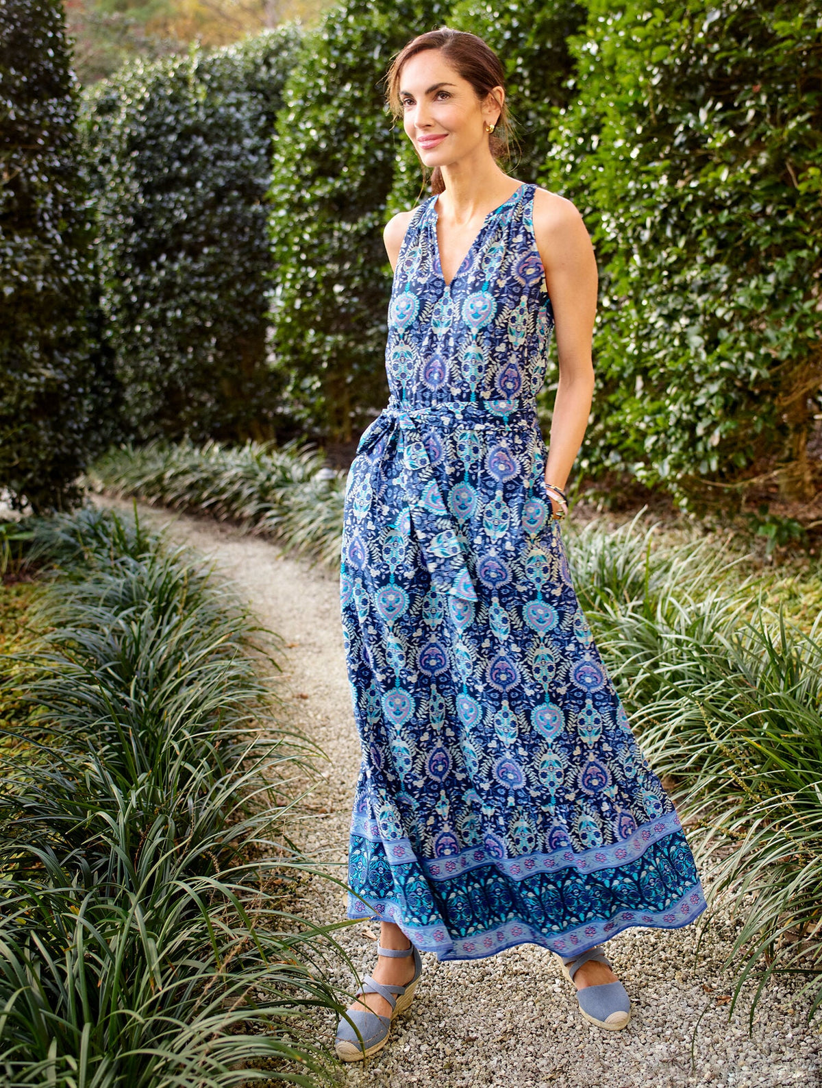 MAXI DRESS - FLORET MEDALLION | Talbots