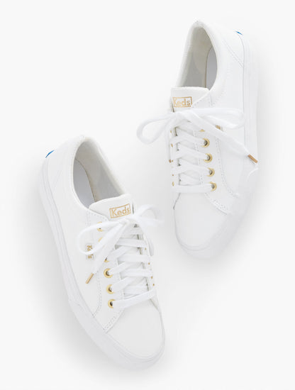 KEDS® JUMP KICK LEATHER SNEAKERS | Talbots