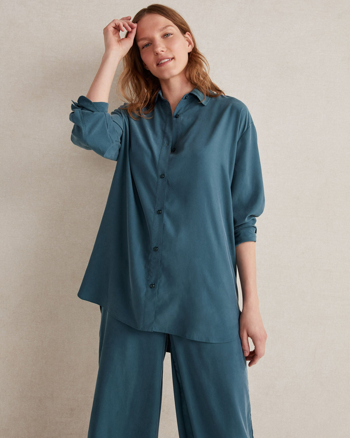 MODAL OVERSIZED SHIRT | Talbots