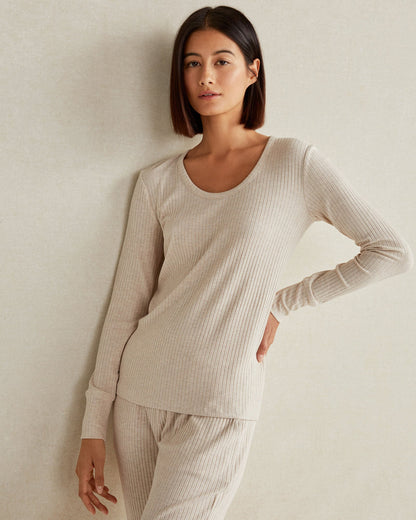 DRAPEY RIB KNIT TOP | Talbots
